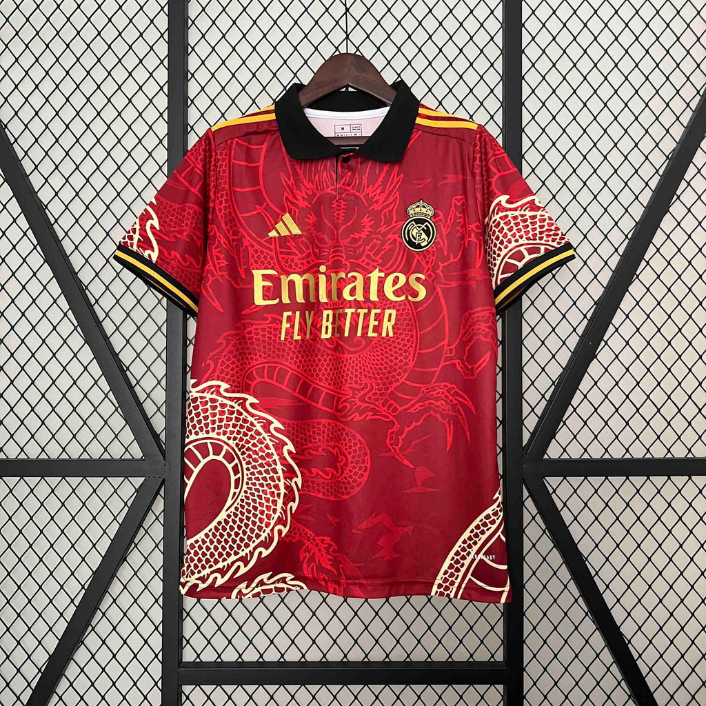 2024/25 MAILLOT REAL MADRID CONCEPT DRAGON ROUGE