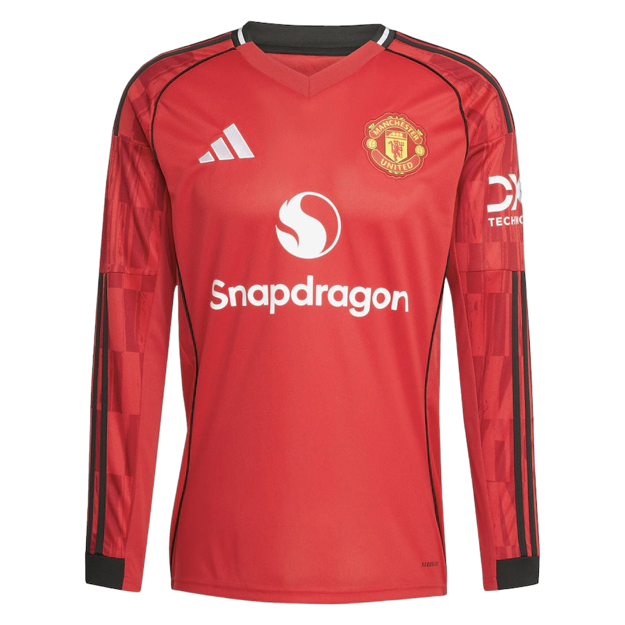 Maillot Manchester United Domicile Manches Longues Homme 2025 2026